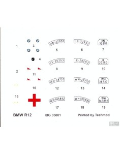 BMW R12 with sidecar Civilian - 3 in 1 2