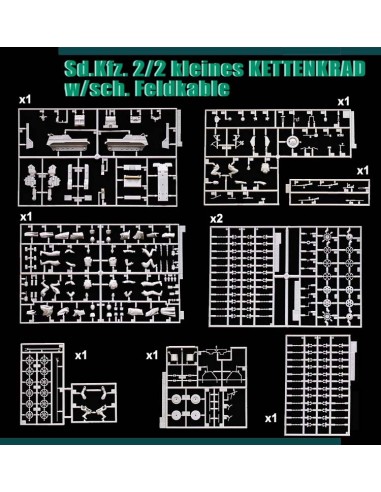 Sd.Kfz. 2/2 kl.KETTENKRAD Feldkable