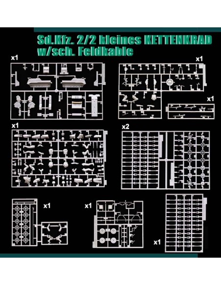 Sd.Kfz. 2/2 kl.KETTENKRAD Feldkable