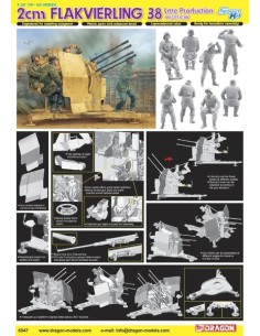 German 2cm Flakvierling 38 Late Production with crew