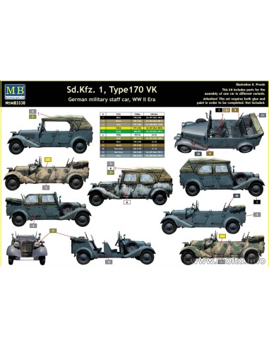 Sd.Kfz.1 Type 170 VK, German Military Staff car