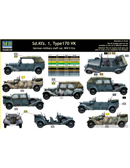 Sd.Kfz.1 Type 170 VK, German Military Staff car