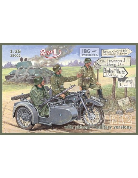 BMW R12 with sidecar Military - 2 in 1