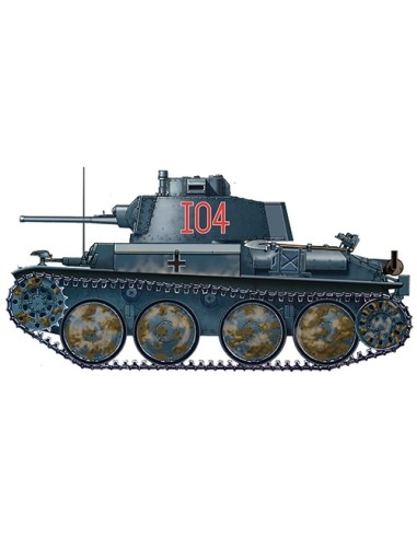 Pz.Kpfw. 38(t) Ausf. E/F fotograbados y cañon...