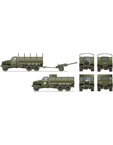 Lend-Lease U.S. truck with ZIS 3 Gun