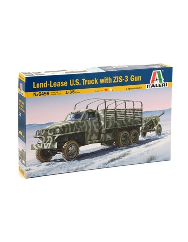 Lend-Lease U.S. truck with ZIS 3 Gun