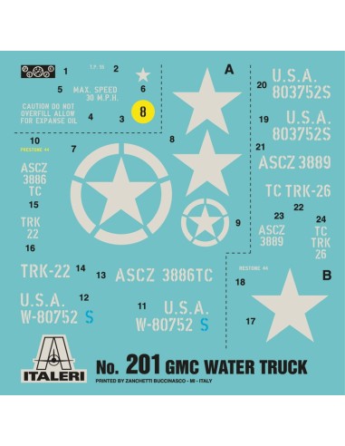 2 Ton, 6x6 Water Tank Truck