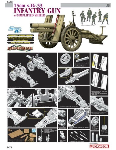 German 15cm Infantry Gun with Simplified Shield...