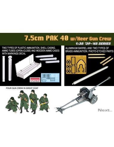 7.5cm PAK 40 w/Heer Gun Crew