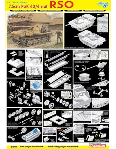 German IIWW anti-tank gun 7.5cm Pak 40/4 auf RSO