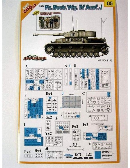 Panzer Beobachtung Wagen (Pz.Beob.Wg.) IV Ausf.J Plus Kampfgruppe Peiper (Ardennes 1944)