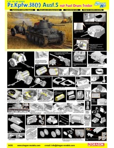 Pz.Kpfw.38(t) Ausf.S with Fuel Drum Trailer 2