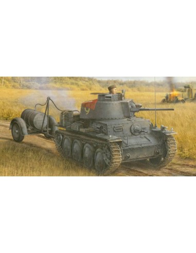 Pz.Kpfw.38(t) Ausf.S with Fuel Drum Trailer