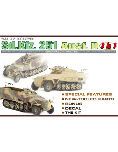 Sd.Kfz. 251 Half track (3 in 1 kit)