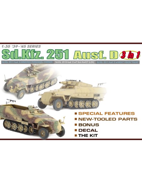 Sd.Kfz. 251 Half track (3 in 1 kit)