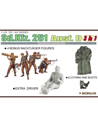 Sd.Kfz. 251 Half track (3 in 1 kit)