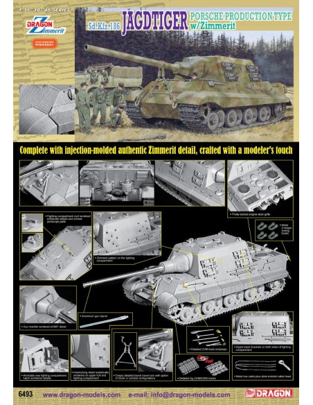 Sd.Kfz.186 Jagdtiger Porsche Production Type w/Zimmerit