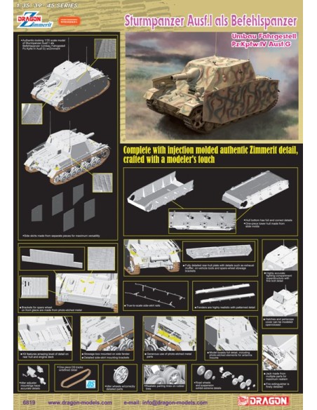 Sturmpanzer Ausf.I als Befehlspanzer (Umbau Fahrgestell Pz.Kpfw.IV Ausf.G)