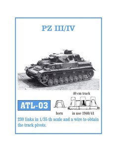 1/35 Orugas metálicas PZ III/IV