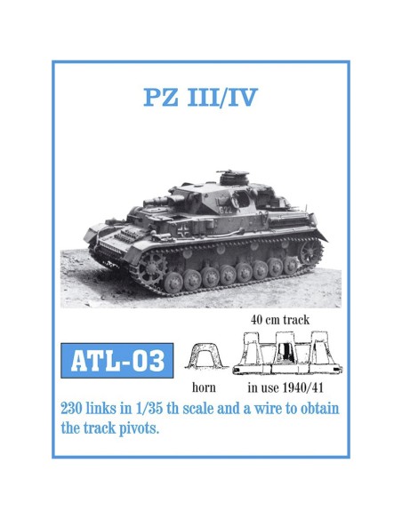 1/35 Orugas metálicas PZ III/IV