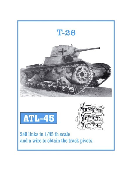 1/35 Orugas metálicas T-26