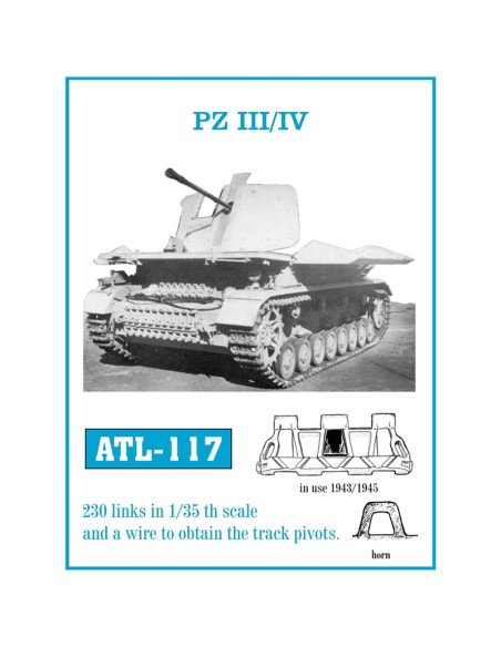 1/35 Orugas metálicas PZ III / IV