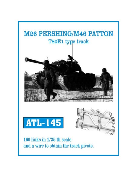 1/35 Orugas metálicas M26 Pershing / M46 Patton modelo T80E1
