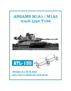 1/35 Orugas metálicas Abrams M1A1 / M1A2 tipo T158