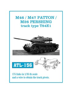 1/35 Orugas metálicas M46m / M47 Patton / M26 Pershing...