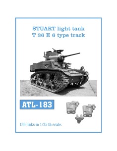 1/35 Orugas metálicas Tanque ligero Stuart modelo T 36 E 6