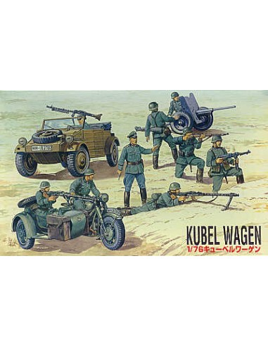 German Kubelwagen w/Gun, Howitzer, BMW...