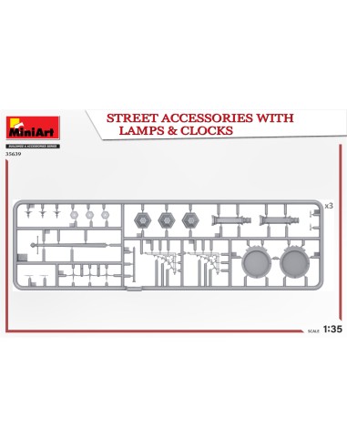 Street Accessories with Lamps & Clocks