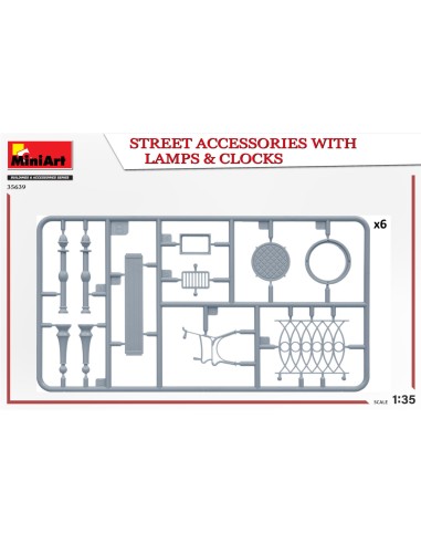 Street Accessories with Lamps & Clocks