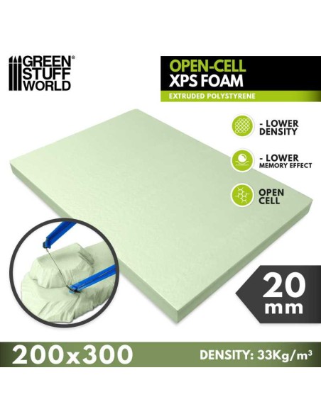 POLIESTIRENO EXTRUIDO XPS 20 MM - CELDA ABIERTA