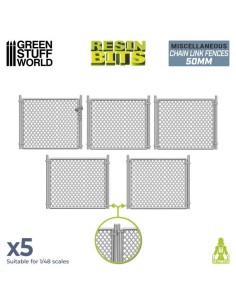 SET IMPRESO EN 3D - VERJAS METÁLICAS 50mm