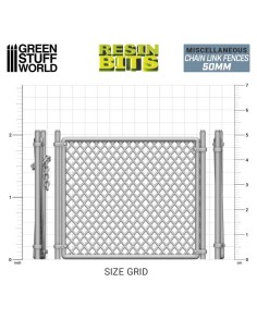 SET IMPRESO EN 3D - VERJAS METÁLICAS 50mm 2