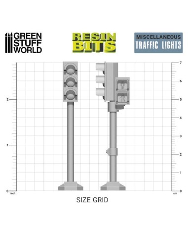SET IMPRESO EN 3D - SEMÁFOROS 70mm