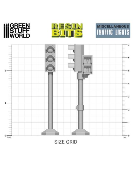 SET IMPRESO EN 3D - SEMÁFOROS 70mm