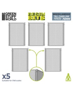 SET IMPRESO EN 3D - VERJAS METÁLICAS 70mm 2