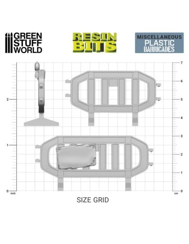 SET IMPRESO EN 3D - VALLA PEATONAL PLÁSTICO