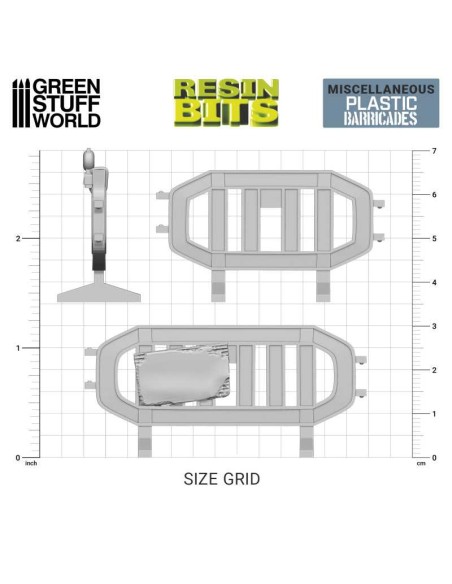 SET IMPRESO EN 3D - VALLA PEATONAL PLÁSTICO