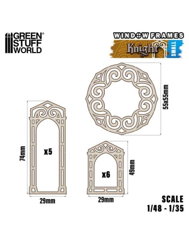 VENTANAS CABALLEROS MEDIEVALES - PEQUEÑAS