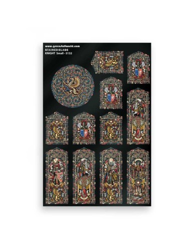 VIDRIERAS CABALLEROS MEDIEVALES - PEQUEÑAS