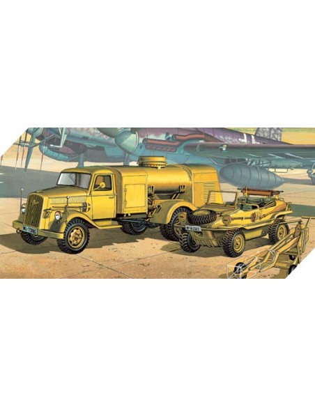 GERMAN FUEL TRUCK & SCHWIMM WAGEN