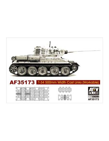 Soviet T-34 500mm Width Cast Links (Workable)