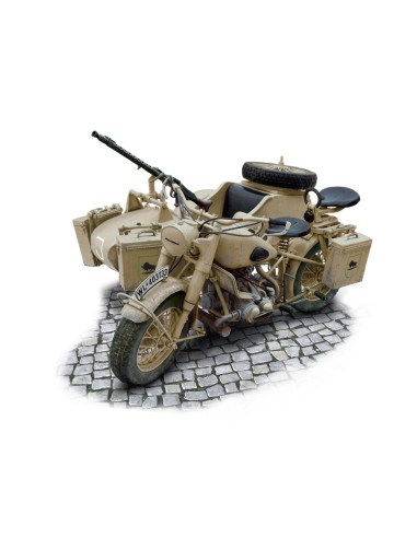 Motocicleta militar alemana con sidecar