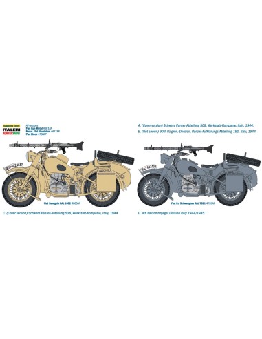 Motocicleta militar alemana con sidecar