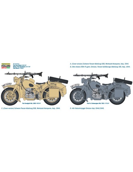 Motocicleta militar alemana con sidecar