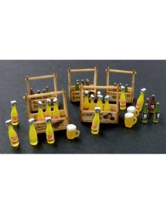 CAJA CON BOTELLAS DE CERVEZA Y LIMONADA 1/35
