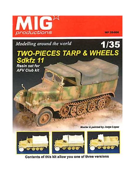 SdKfz 11 tarp & wheels